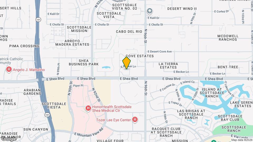 9451 E Becker Ln, Unit 1018 Mapa y Detalles de la Ubicación