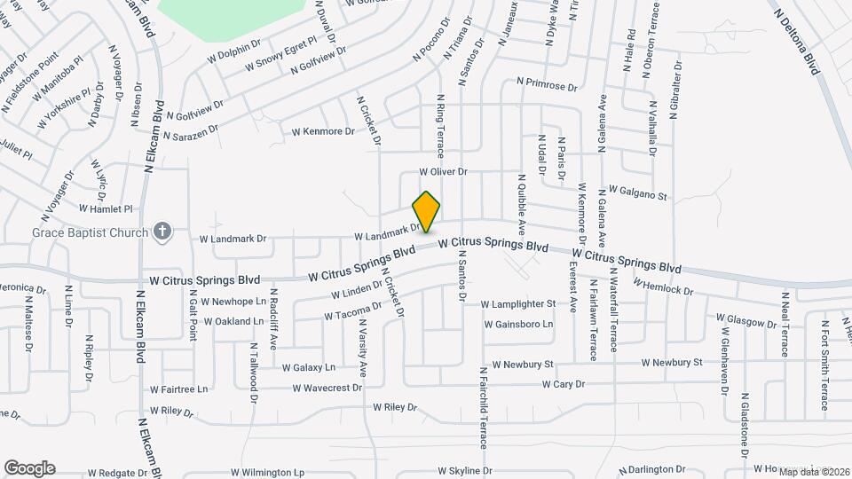 1835 W Citrus Springs Blvd Map and Location Details