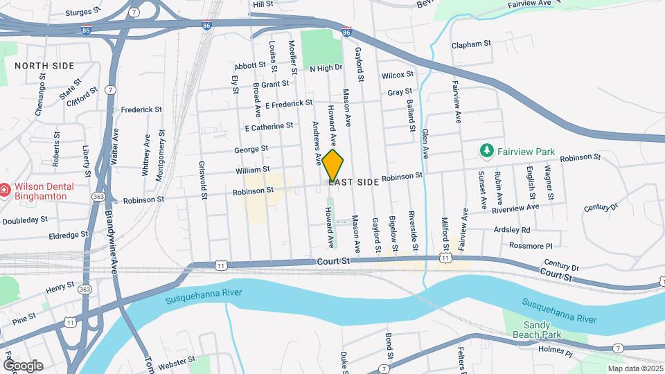 216 Robinson St Map and Location Details