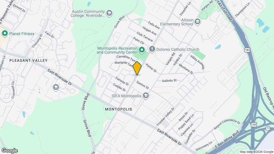 1419 Montopolis Dr Map and Location Details