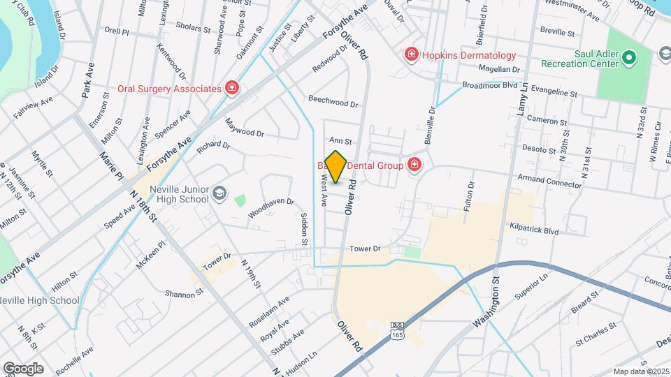 2205 Fannie St Map and Location Details