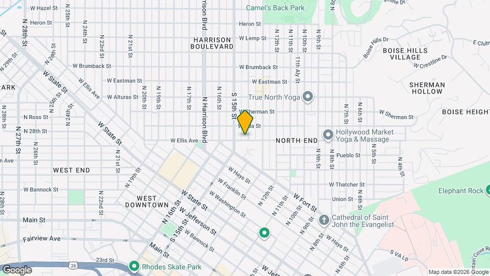 1400 W Resseguie St Map and Location Details