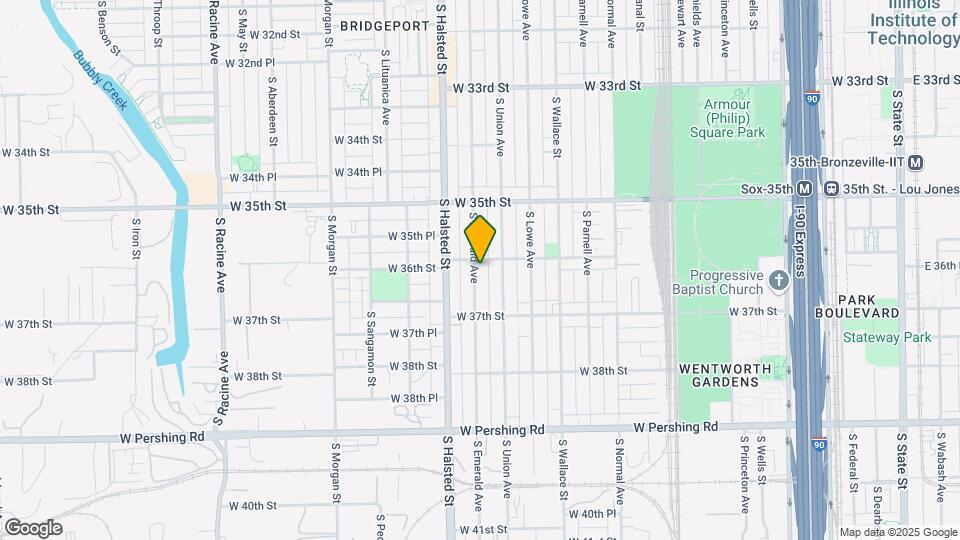 3607 S Emerald Ave Mapa y Detalles de la Ubicación