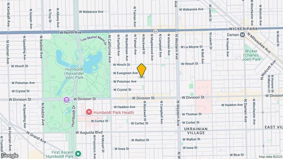 2608 W Potomac Ave Map and Location Details
