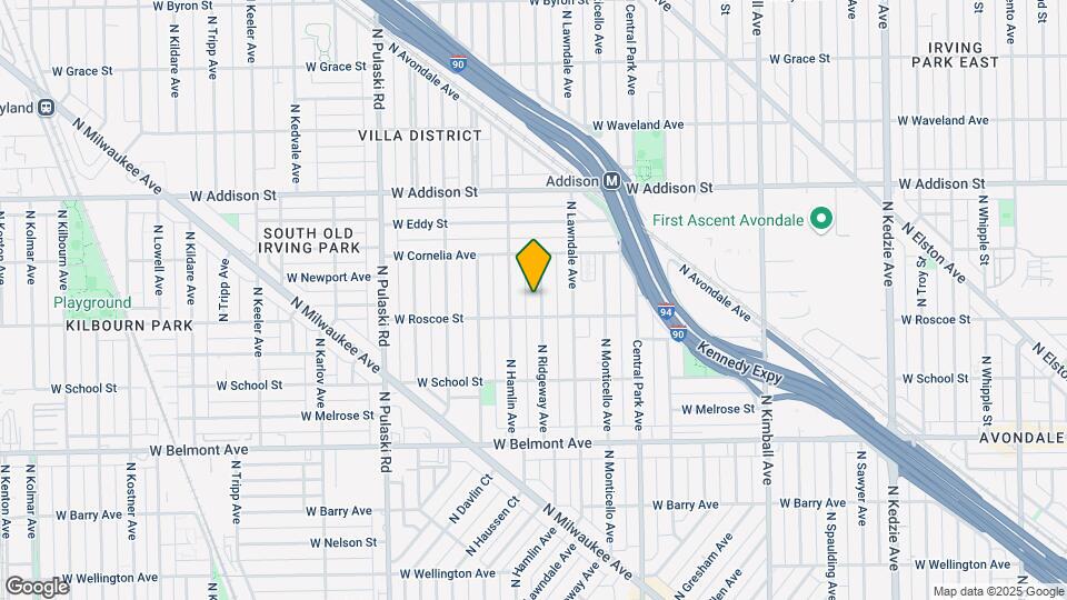 3414 N Ridgeway Ave Map and Location Details