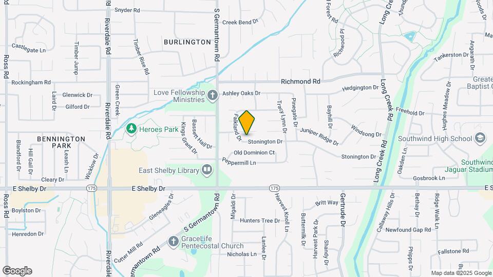 7308 Stonington Dr Map and Location Details