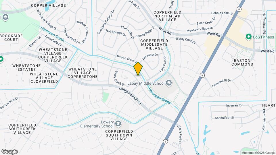 15818 Sweetwater Creek Dr Map and Location Details