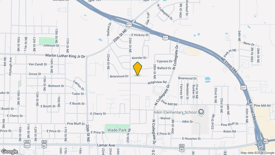 2550 Briarwood Dr Map and Location Details