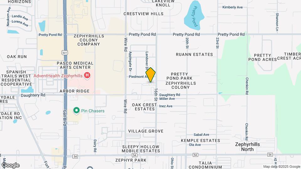 County Oaks RV Park Map and Location Details