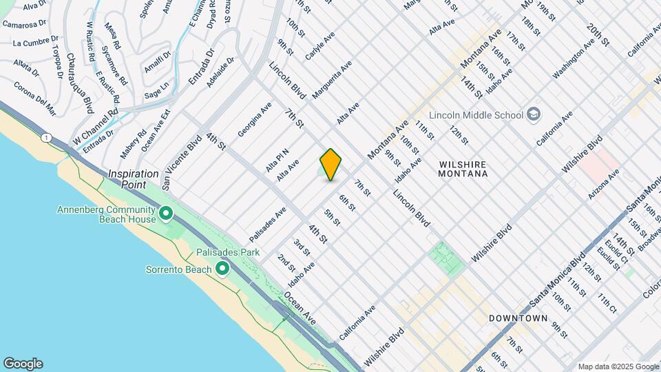 529 Montana Ave - 5 blocks to the beach Map and Location Details