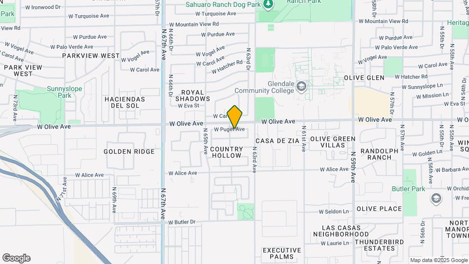 6347 W Puget Ave Map and Location Details