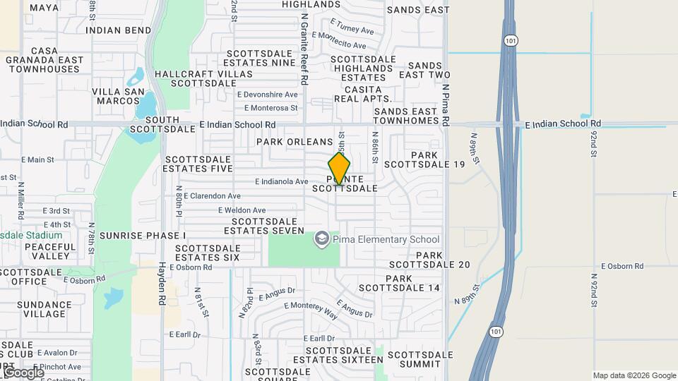8501 E Indianola Ave, Unit SI ID1558695P Map and Location Details