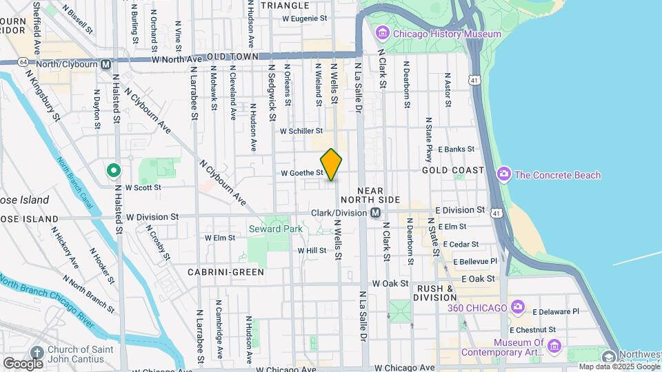 211 W Scott St Map and Location Details