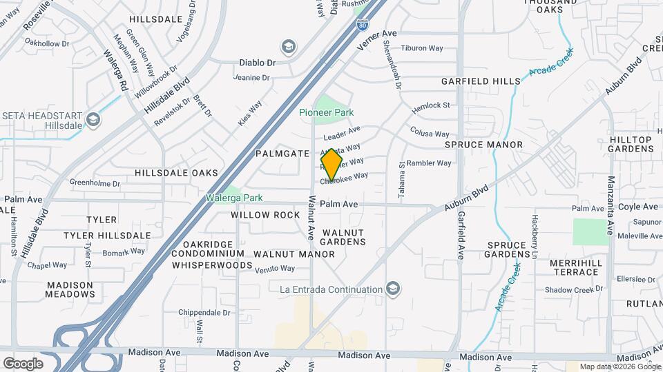 5116 Cherokee Way Map and Location Details