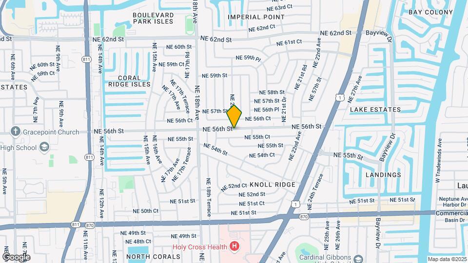 1960 NE 56th St, Unit 3 Mapa y Detalles de la Ubicación