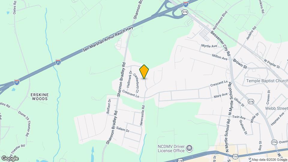 1025 Shenandoah Dr Map and Location Details