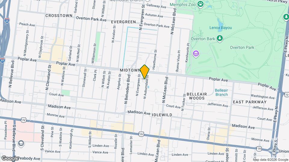 144 N Auburndale St Map and Location Details