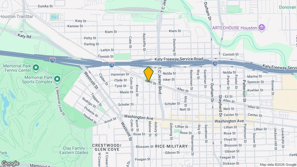1537 Malone St Map and Location Details