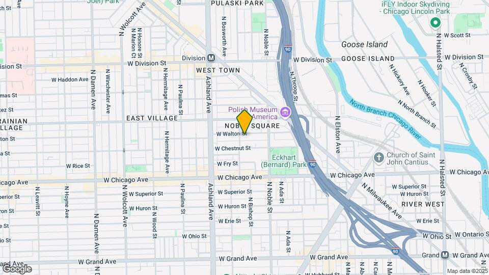 1451 W Walton St Map and Location Details