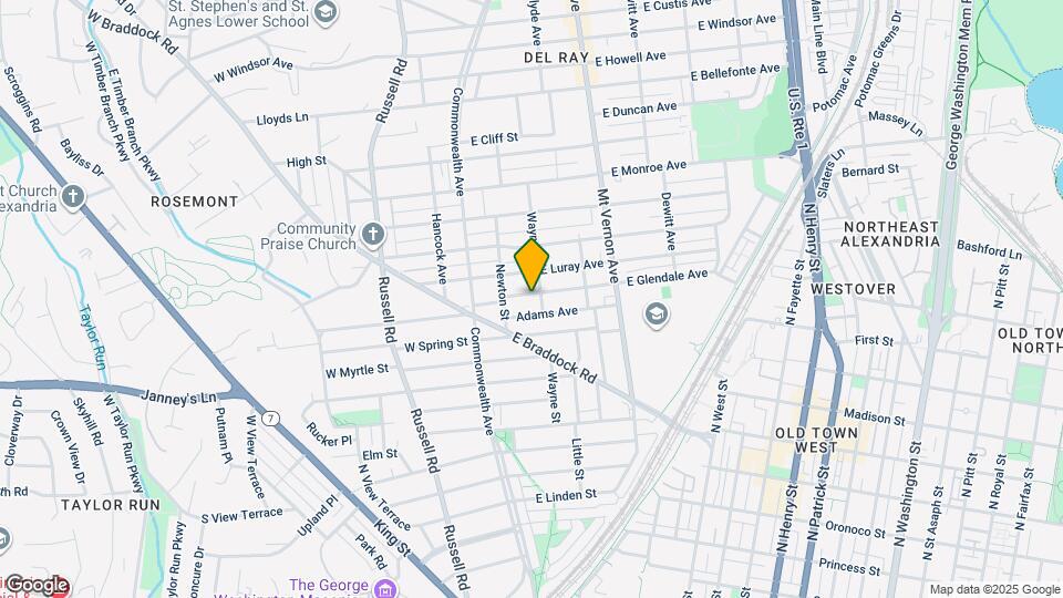 121 E Glendale Ave Map and Location Details