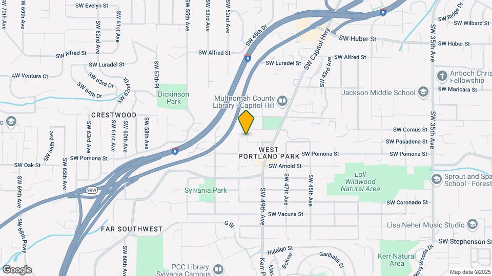 5023-5033 SW Pasadena St Mapa y Detalles de la Ubicación