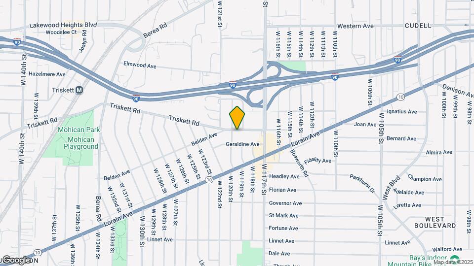 11927 Triskett Rd Map and Location Details
