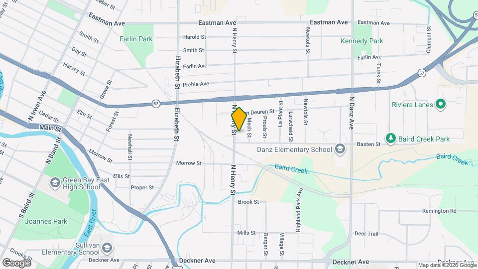520 N Henry St Map and Location Details