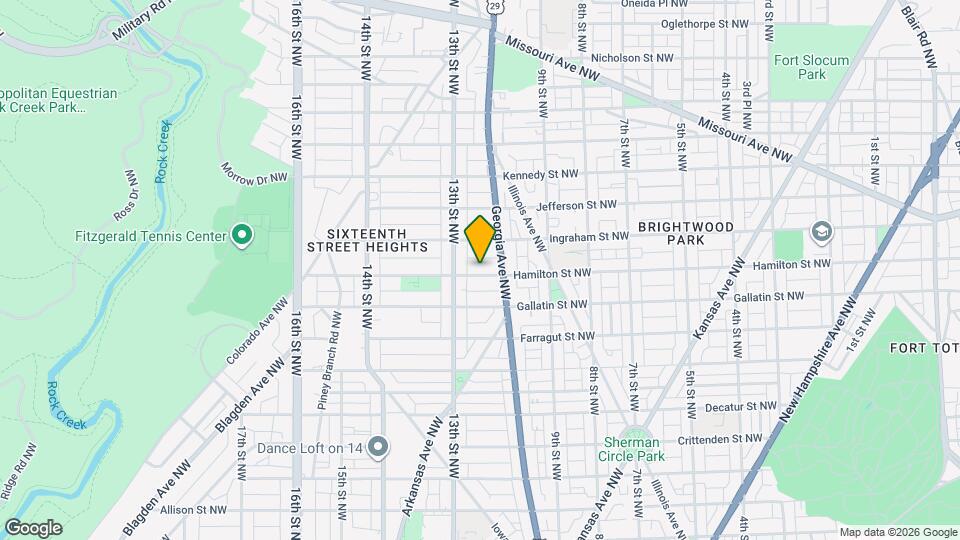 1215 Hamilton St NW Map and Location Details