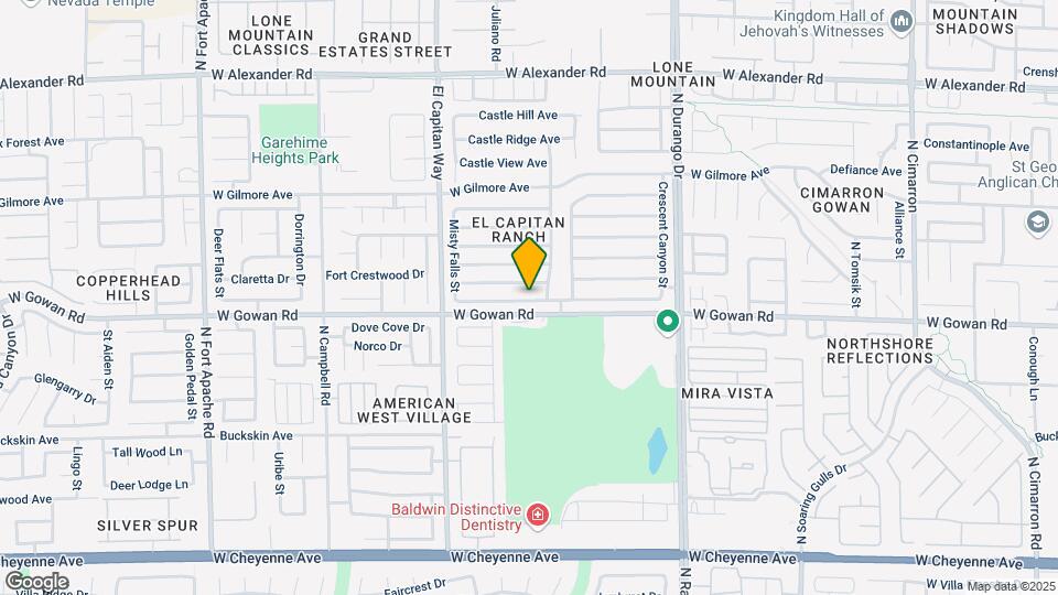8700 Raindrop Canyon Ave Map and Location Details