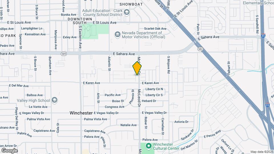 2657 McLeod Dr Map and Location Details