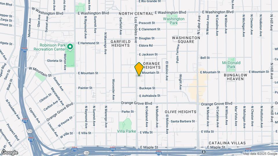 874 N Los Robles Ave Map and Location Details