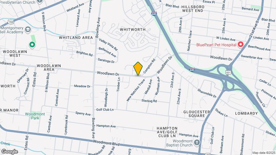 3011 Woodlawn Dr Map and Location Details