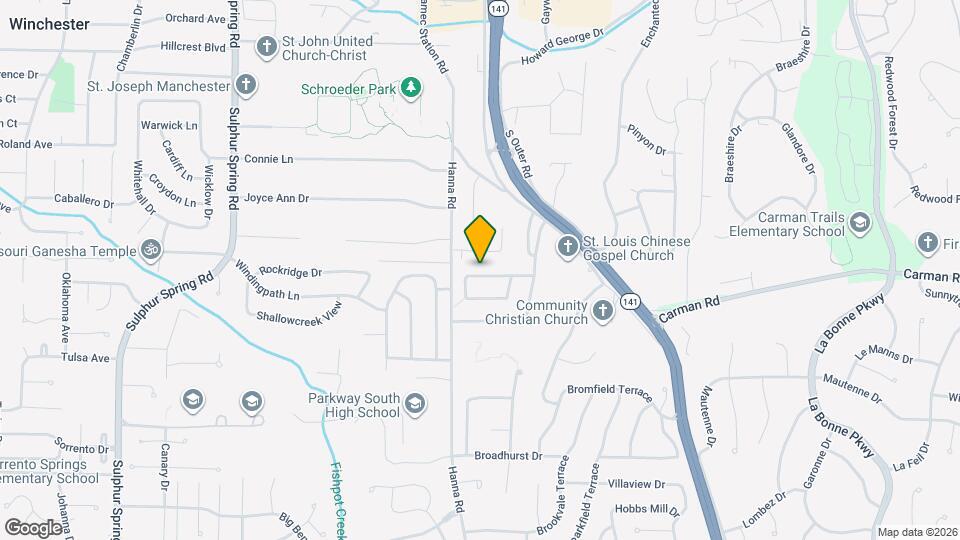 580 Bridgebend Rd Map and Location Details