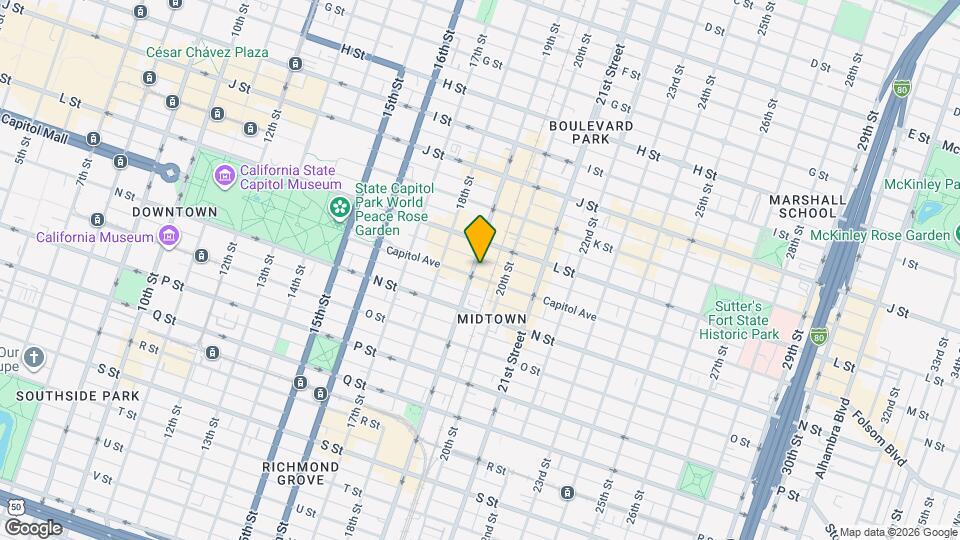 1903 Capitol Ave, Unit unit B Map and Location Details