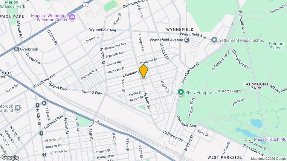 1915 N 54th St Map and Location Details