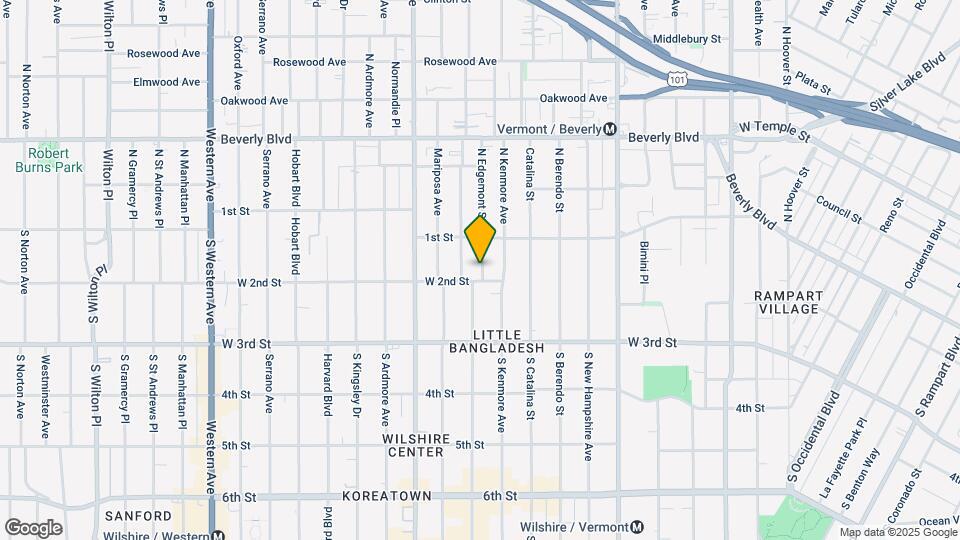 135-143 S Edgemont St Mapa y Detalles de la Ubicación