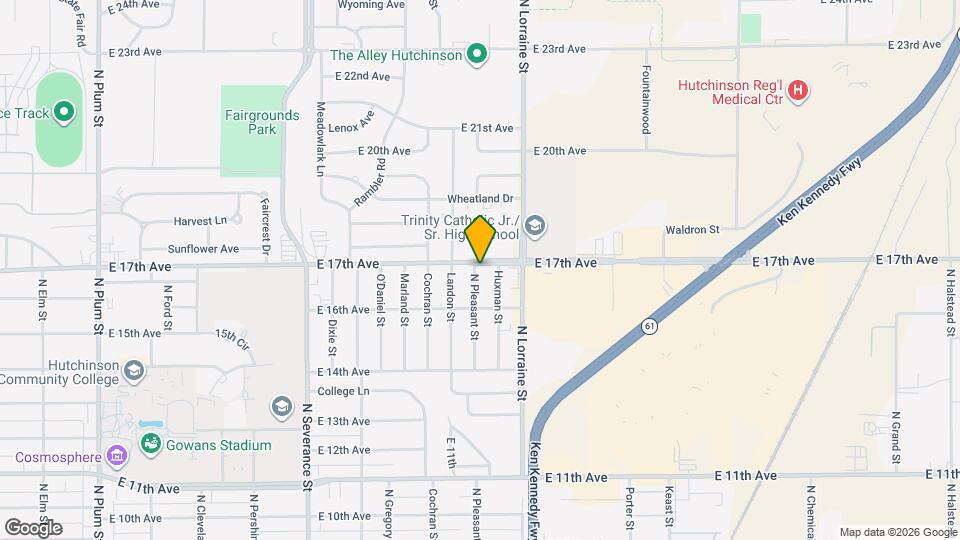 1614 N Pleasant St Map and Location Details