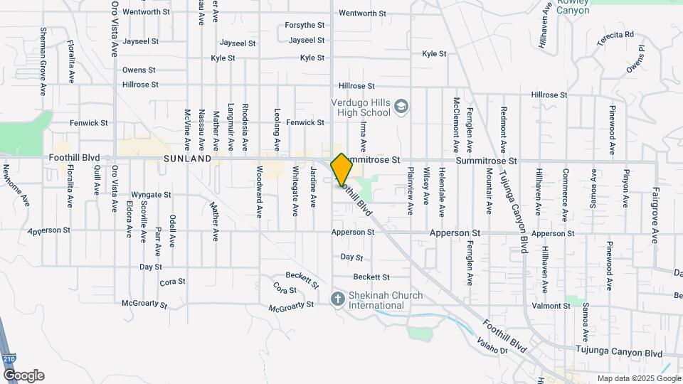 7762 Foothill Blvd Mapa y Detalles de la Ubicación