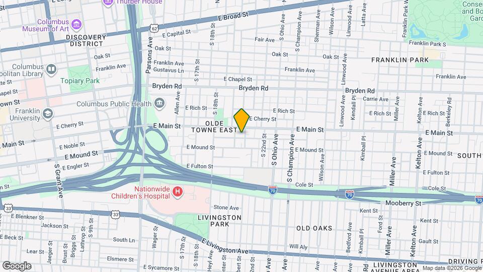 950 McAllister Ave Map and Location Details