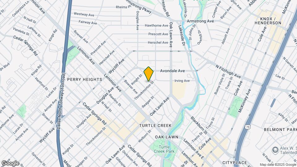 3717 Throckmorton St Map and Location Details