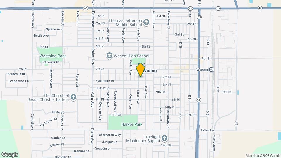 1424 Sycamore Dr Mapa y Detalles de la Ubicación