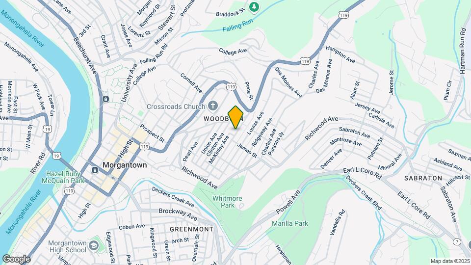 833 Monongalia Ave Map and Location Details