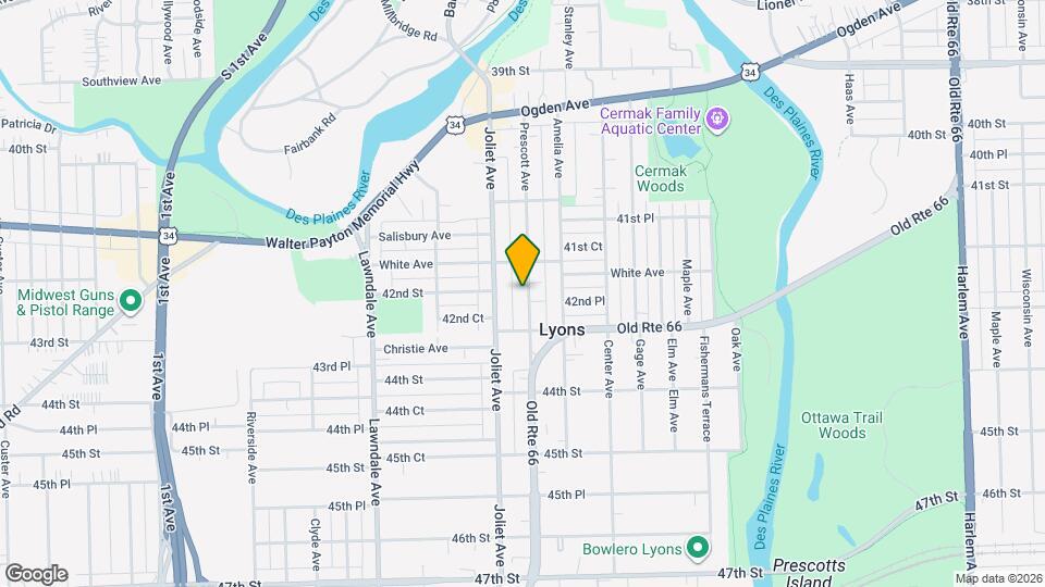 4222 Prescott Ave Map and Location Details