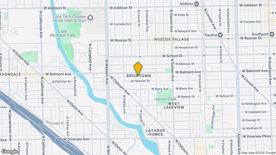 3144 N Leavitt St Map and Location Details