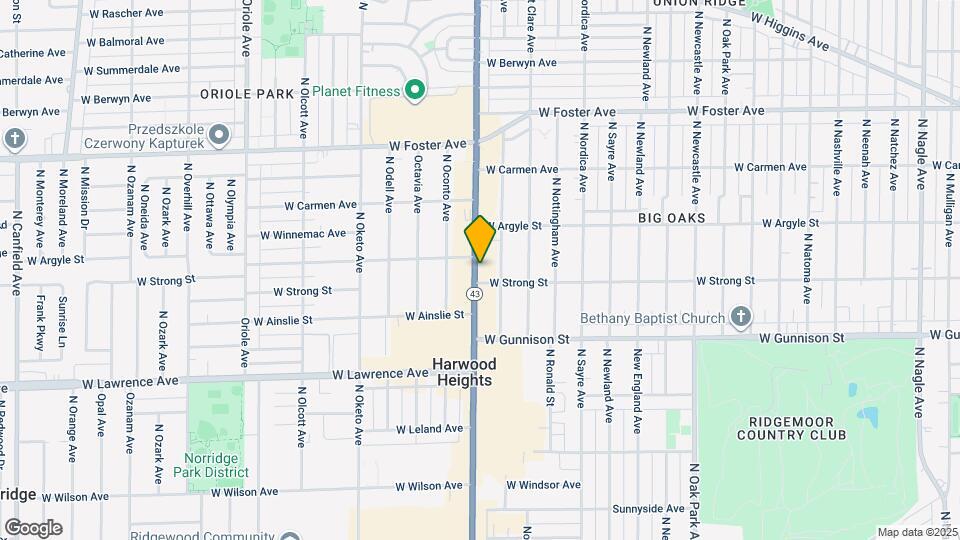 4911 N Harlem Ave Map and Location Details