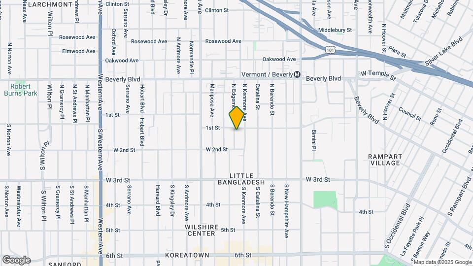 106 S Edgemont St Mapa y Detalles de la Ubicación