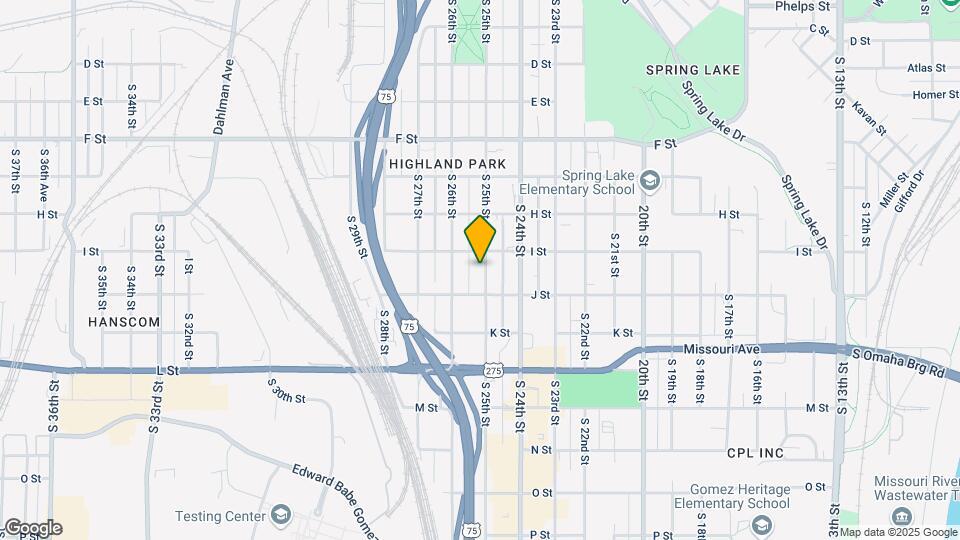 4420 S 25th St Map and Location Details