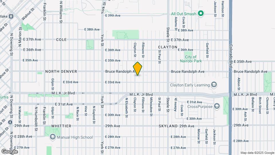 3318 Clayton St Map and Location Details