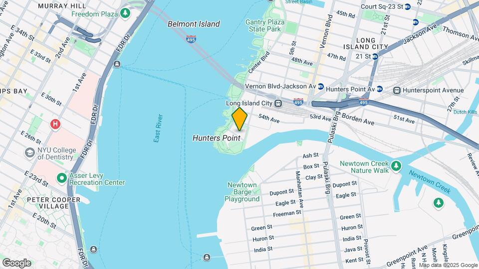 Hunter's Point South - Parcel G Map and Location Details