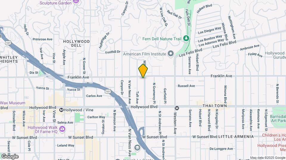 1851 N Wilton Pl Map and Location Details